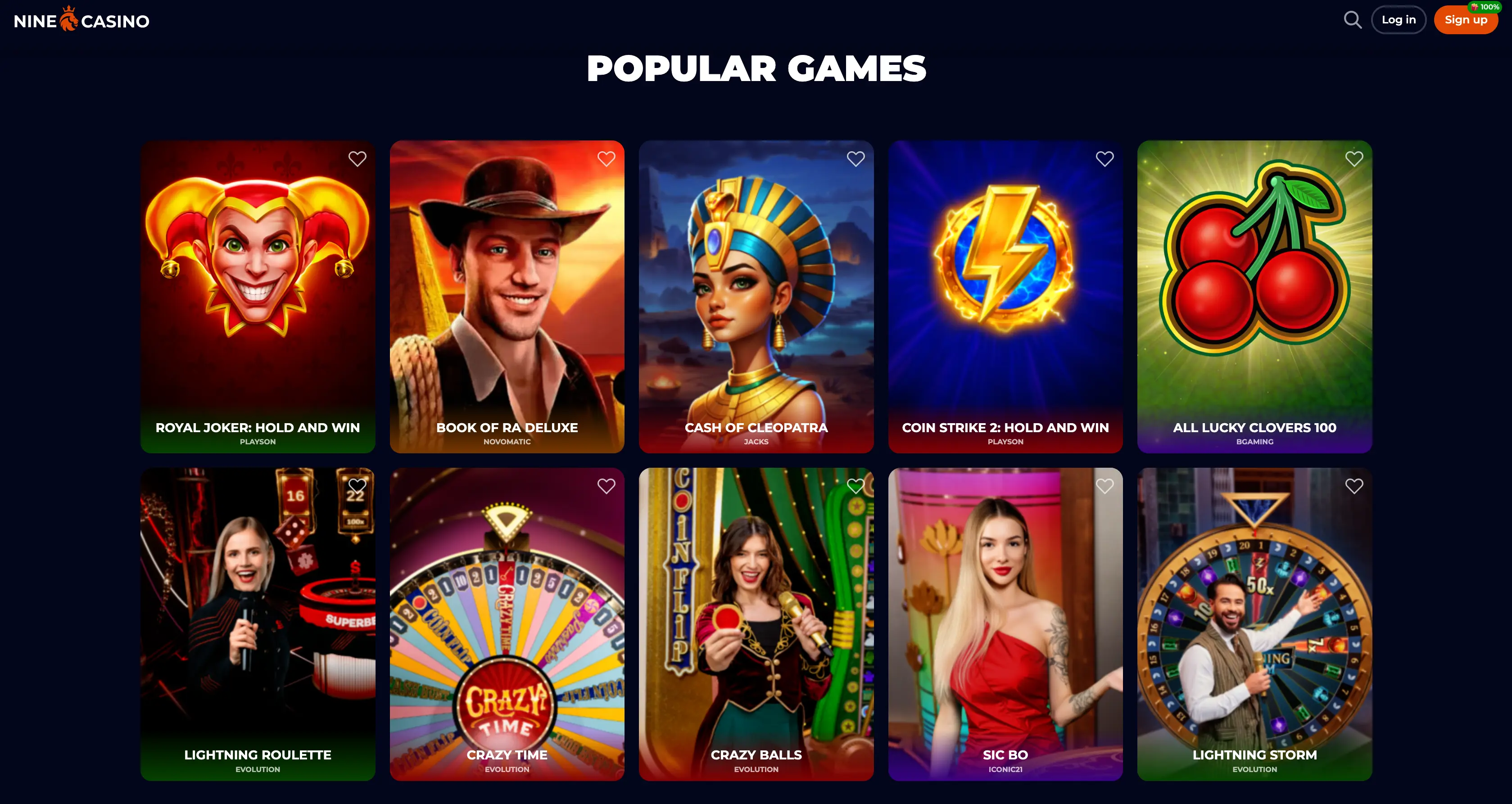 Giochi, promozioni e punti forti di Nine Casino Giochi, promozioni e punti forti di Nine Casino